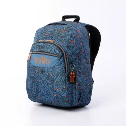 Mochila Adaptable a Carro Totto Acuareles Grafer - Escolar Primaria