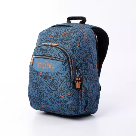 Mochila Adaptable a Carro Totto Acuareles Grafer - Escolar Primaria