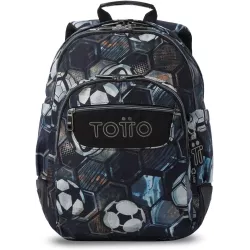 Mochila Escolar Totto Rayol Verat Soccer - Doble Compartimento Refuerzos Engomados
