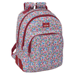 NAIT Mochila Escolar Burdeos Coimbra - Doble Compartimento, 20L, Adaptable a Carro, 32x15x42 Cm