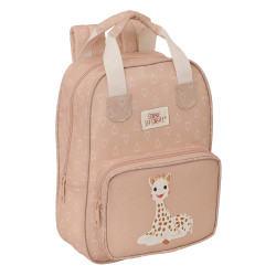 Sophie La Girafe Cookie - Mochila Infantil, Asas, Fácil Limpieza, Resistente, 20x8x28 cm, Beige