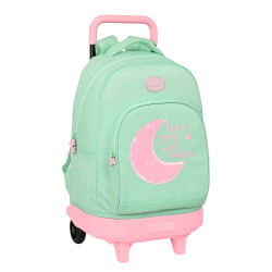 Mochila Grande con Ruedas Verde BLACKFIT8 Moon - Resistente y Versátil para Niños - 2 Años Garantía