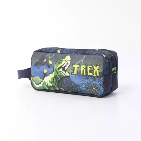 Estuche Escolar Totto Digisaurio - Portatodo Grande