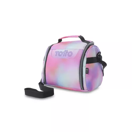 Portameriendas Térmico Totto Resaltador Glitter Bloom - Lonchera Escolar Niña