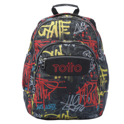 Mochila Totto Niño Rayol Grafil Reciclada 20L