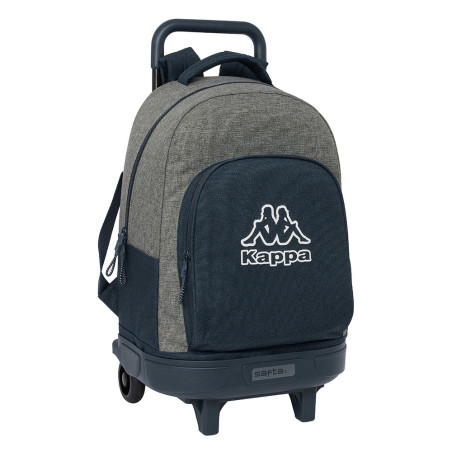 Mochila Ruedas Azul Kappa 33L Colección Dark Navy 2024 - Calidad y Resistencia Safta