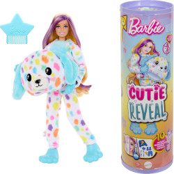 Barbie Muñeca Cutie Reveal Sueños de Colores Dálmata con Accesorios y Sorpresas - Mattel