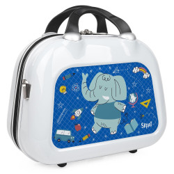 Neceser Rígido Infantil ELEFANTE Skpat - Asa de Mano + Bandolera y adaptable a Trolley