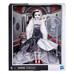 Muñeca Disney CRUELLA DE VIL Style Series 28 cm Articulada con Accesorios y Peana Hasbro