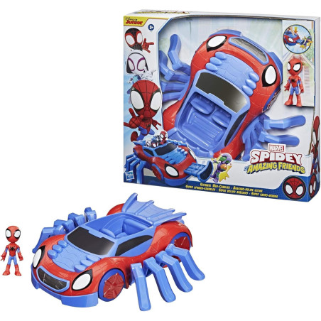 Vehículo SPIDEY AND HIS AMAZING FRIENDS Ultimate Web-Crawler – Incluye Figura Spidey 10 cm