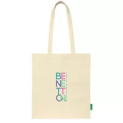 Safta BENETTON Bolso Tote Mujer: Cómodo, Versátil y Resistente - 38x42 cm, Natural Beige