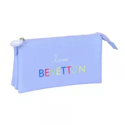 Estuche Triple Compacto Benetton Lila