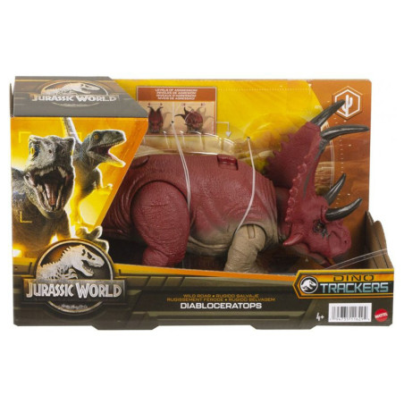 Mattel Jurassic World Wild Roar Diabloceratops Dinosaurio de Juguete con Sonidos +4 Años