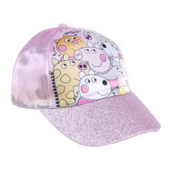 Gorra Peppa Pig Rosa Brillante para Niños - Licencia Oficial