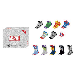 Calendario Adviento MARVEL 2023 12 días Calcetines Talla 40-46 DISNEY Cerdá Group