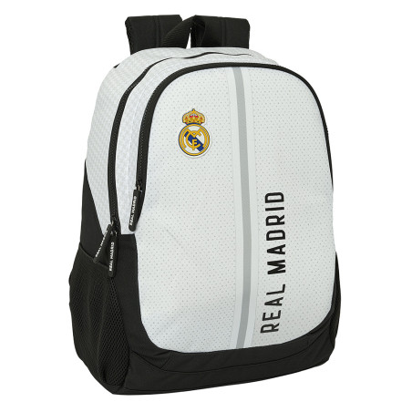 Mochila Niño Real Madrid 1º Equipación 24/25 - 44x32x16 cm - 23L - Adaptable a Carro - Licencia OFICIAL