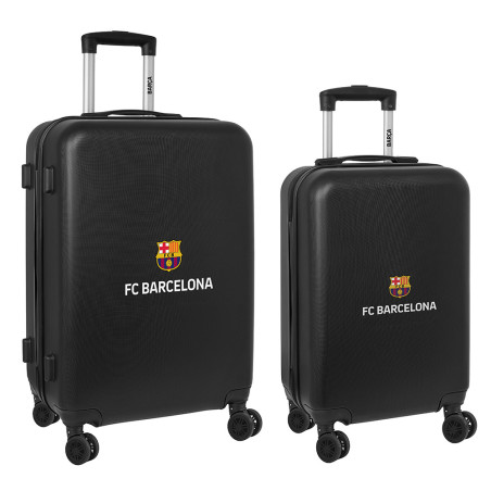 Set de 2 Maletas FC Barcelona 3ª Equipación - Trolley Cabina 20" + Mediano 24" - Edición Limitada