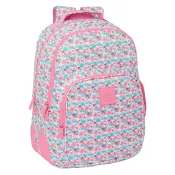 Mochila Doble Adaptable a Carro Ecológica Moos Flores