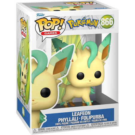 Funko Pop LEAFEON Pokemon 866 Pop! GAMES Vinyl Figure Licencia Oficial