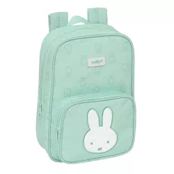 Mochila Infantil Reciclada y Repelente al Agua Miffy Menta - Mochila Miffy Menta