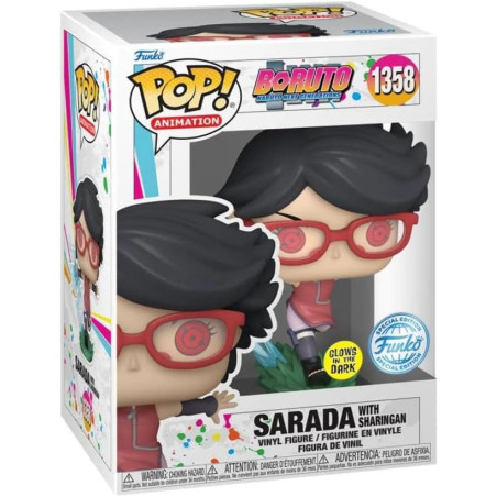 Funko Pop SARADA with Sharingan BORUTO Naruto Next Generation 1358 Special Edition GITD Vinyl