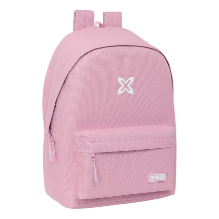 Mochila Doble Portátil 15,6" USB Munich Básicos Rosa