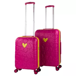 Set Maletas Agatha Ruiz Rosa Fucsia TSA Ruedas 360° Iconic