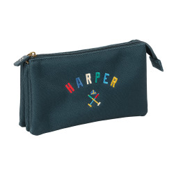 Estuche Portatodo Triple Harper & Neyer Safta - Organizador escolar resistente