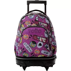 Mochila TOTTO Tiza 26L ruedas Kitsune portátil 15.4"
