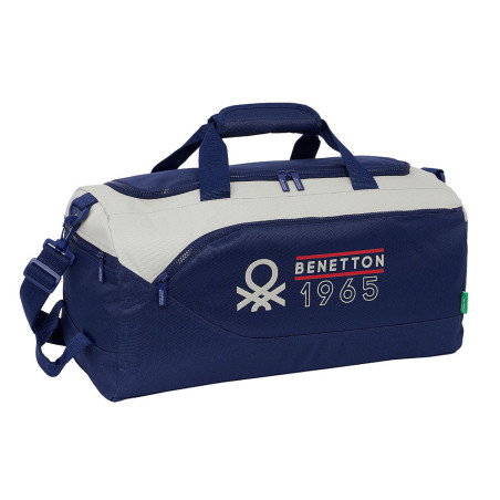 Benetton Bolsa Deporte Niño VARSITY Azul/Gris - Resistente y Duradera - Garantía Safta 2024