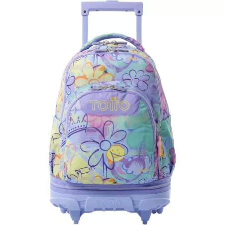 Mochila TOTTO Tiza 26L ruedas PC 15.4" Grafily ergonómica