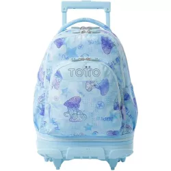 Mochila escolar TOTTO Tiza ruedas desmontables 26L Polar