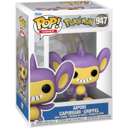 Funko Pop AIPOM Pokemon 947 Pop! GAMES Vinyl Figure Licencia Oficial