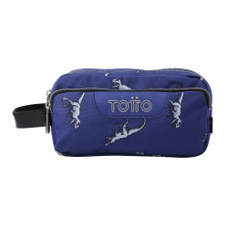 Totto Estuche Triple Grande Agapec T-Rex Azul