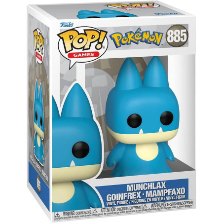 Funko Pop Munchlax Pokemon 885 Pop! GAMES Vinyl Figure Licencia Oficial