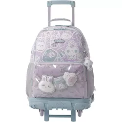 Mochila Escolar Ruedas 29L Rosa TOTTO Kawi L Bolsillos