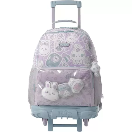 Mochila Escolar Ruedas 29L Rosa TOTTO Kawi L Bolsillos