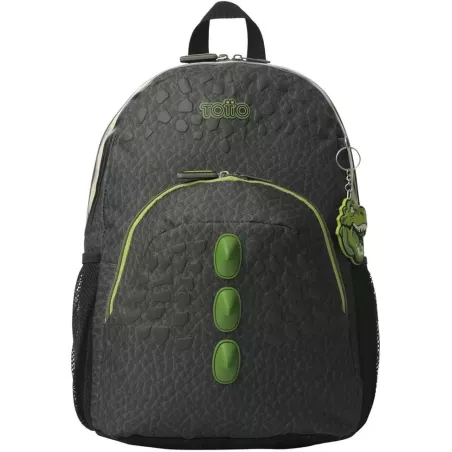 Mochila Infantil TOTTO Dinoland Verde 12L Dinosaurio