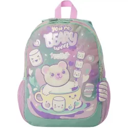 Mochila Infantil TOTTO Mellow M 14L Osito Rosa Pastel