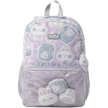 Mochila Infantil TOTTO Kawi M 9L Rosa 2 Compartimentos