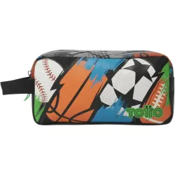 Estuche Escolar Grande TOTTO Multisport Multicolor 23x12x9 cm