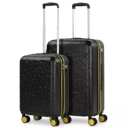 Set 2 Maletas Rígidas Lois Zion ABS TSA USB 90L Negro/Ama