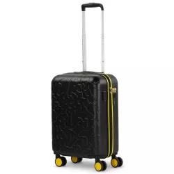 Maleta Cabina Lois Zion 55cm USB TSA 360° Negro Amarillo