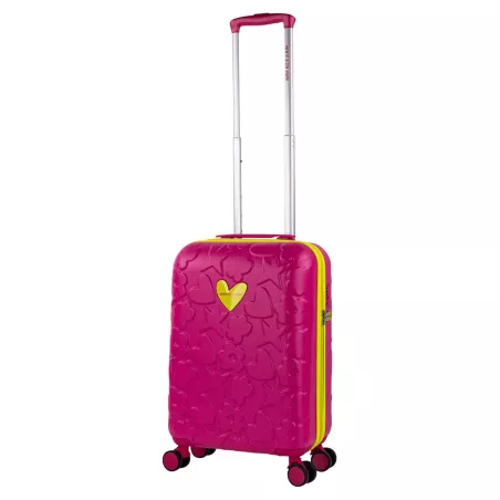 Maleta Cabina Agatha Ruiz 55cm Rosa Fucsia Ruedas 360º Candado