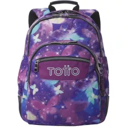 TOTTO Mochila Escolar Grande 19L Star Butterfly Glitter