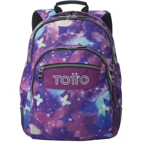 TOTTO Mochila Escolar Grande 19L Star Butterfly Glitter