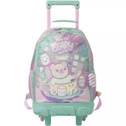 Mochila Ruedas TOTTO Mellow M Osito Chocolate 23L Niñas