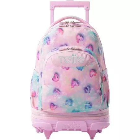 Mochila TOTTO Ruedas Desmontables 26L Shiny Heart 15.4"