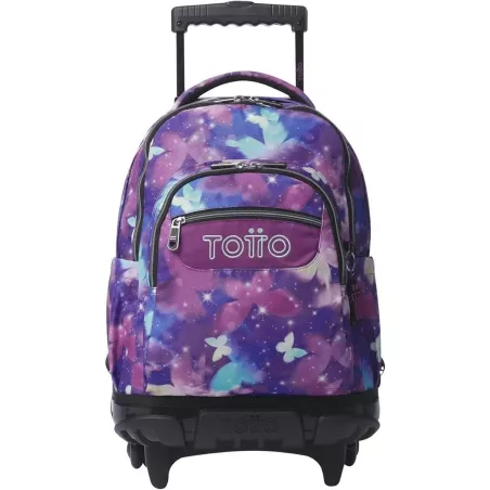 TOTTO Mochila Ruedas Star Butterfly Glitter 14" Eco RPET