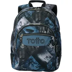 Mochila TOTTO Escolar Grande 19,6L Porta PC 14" Eco RPET